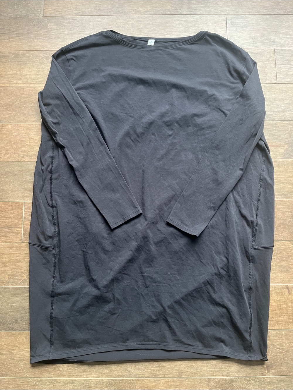 Lululemon Back in Action Long-Sleeve Athleisure Dress in Black - Picture 2 of 6